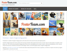 Tablet Screenshot of posterteam.com